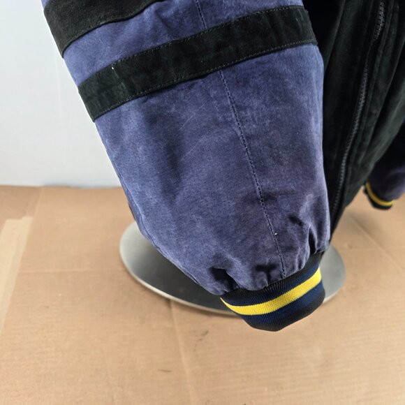 Vintage Michigan Wolverines Varsity Jacket Mens XXLarge Suede Cable Sports - Picture 6 of 12